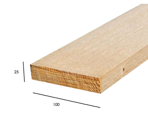 обрезная доска 25*100*3000